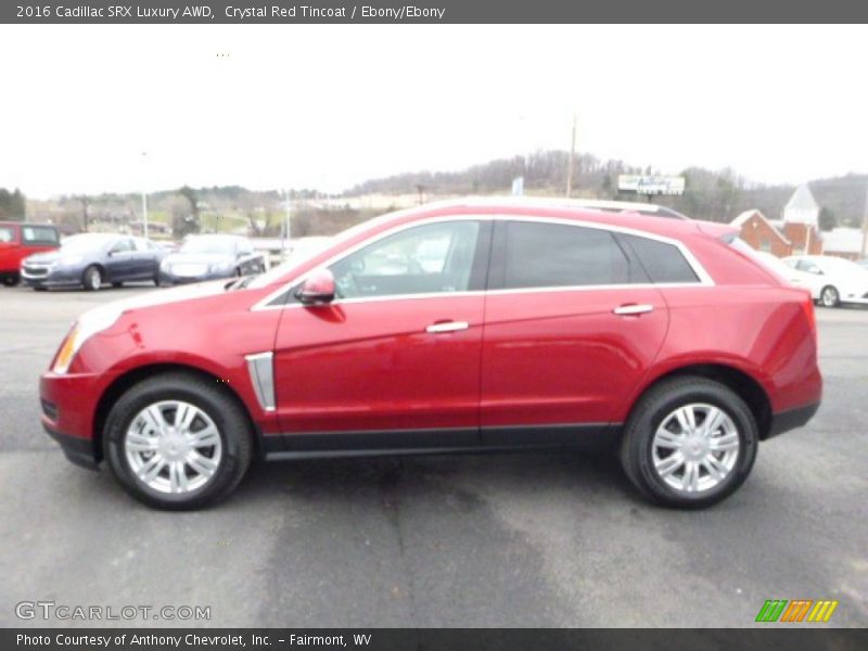 Crystal Red Tincoat / Ebony/Ebony 2016 Cadillac SRX Luxury AWD