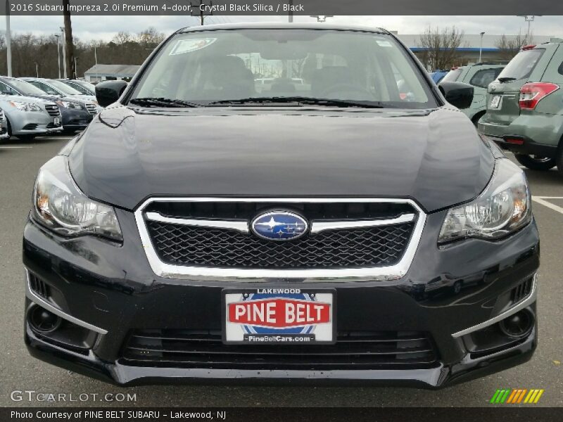 Crystal Black Silica / Black 2016 Subaru Impreza 2.0i Premium 4-door