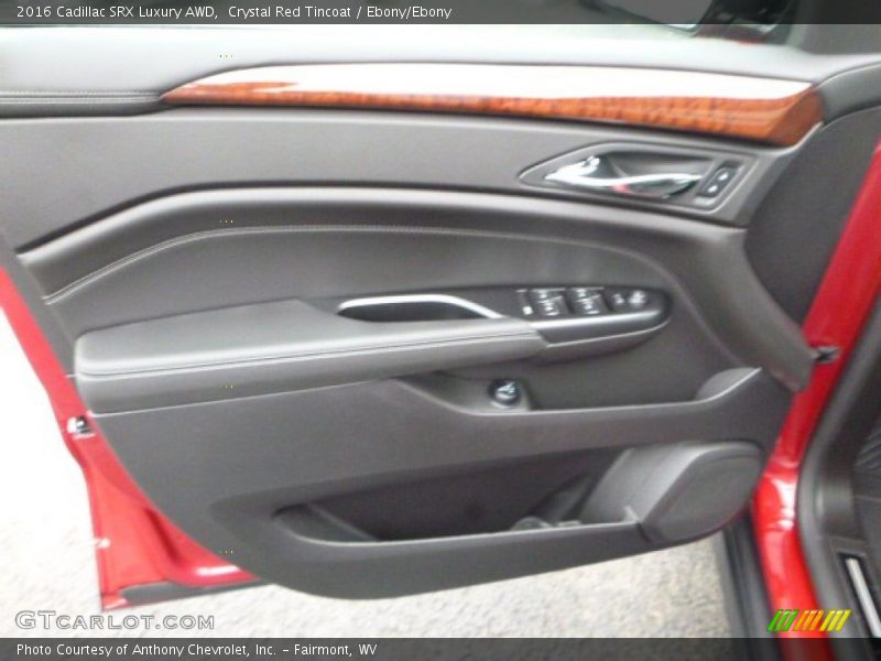 Crystal Red Tincoat / Ebony/Ebony 2016 Cadillac SRX Luxury AWD