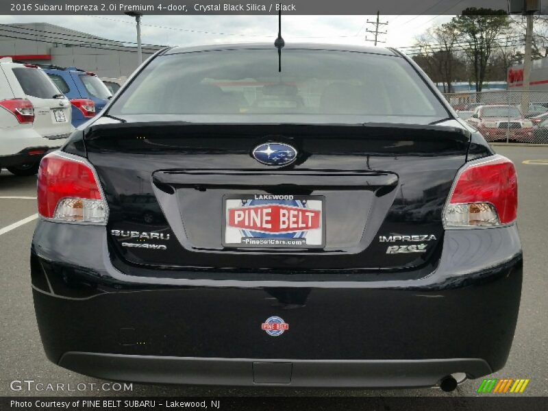 Crystal Black Silica / Black 2016 Subaru Impreza 2.0i Premium 4-door