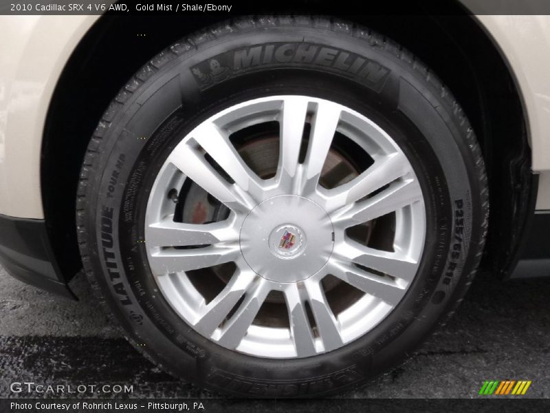 Gold Mist / Shale/Ebony 2010 Cadillac SRX 4 V6 AWD