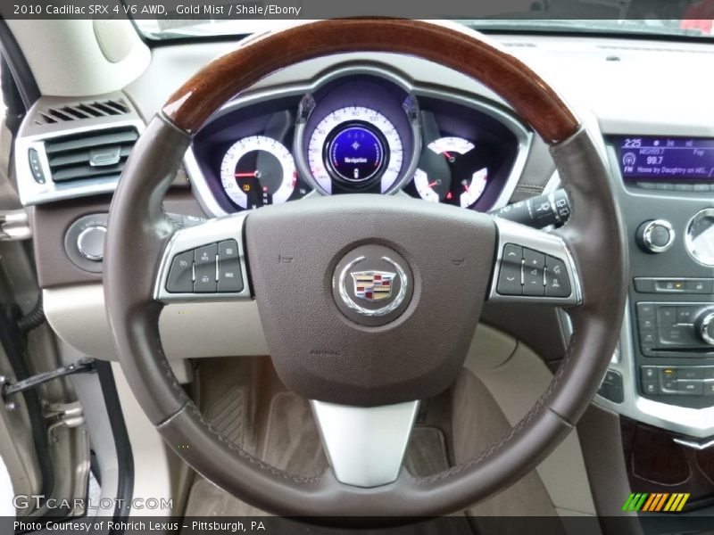 Gold Mist / Shale/Ebony 2010 Cadillac SRX 4 V6 AWD