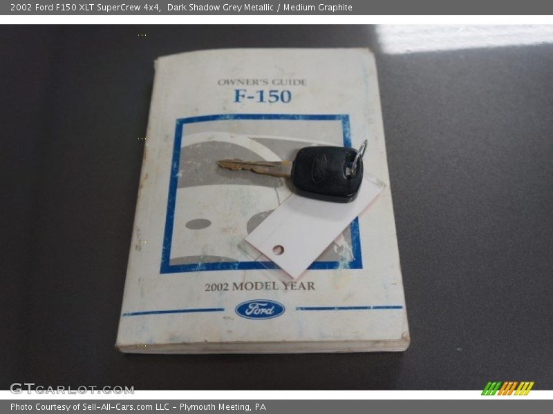 Dark Shadow Grey Metallic / Medium Graphite 2002 Ford F150 XLT SuperCrew 4x4