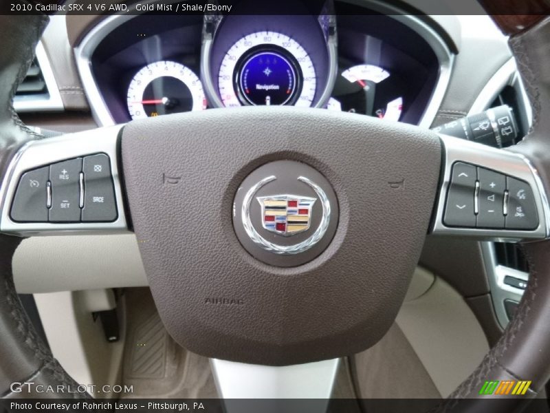 Gold Mist / Shale/Ebony 2010 Cadillac SRX 4 V6 AWD