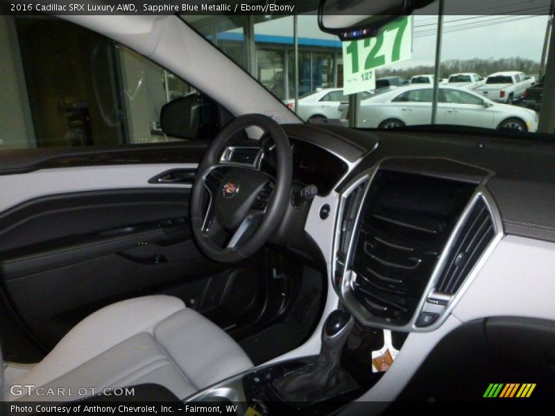Sapphire Blue Metallic / Ebony/Ebony 2016 Cadillac SRX Luxury AWD