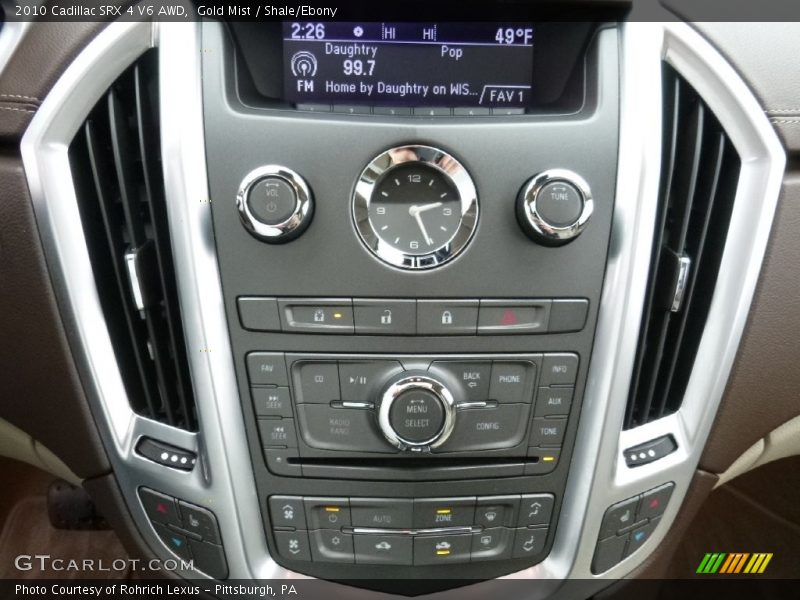 Gold Mist / Shale/Ebony 2010 Cadillac SRX 4 V6 AWD