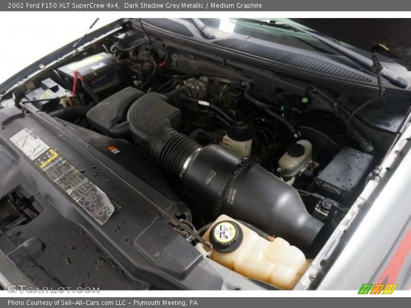 Dark Shadow Grey Metallic / Medium Graphite 2002 Ford F150 XLT SuperCrew 4x4