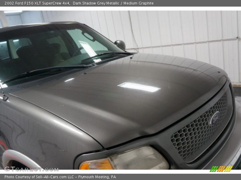 Dark Shadow Grey Metallic / Medium Graphite 2002 Ford F150 XLT SuperCrew 4x4