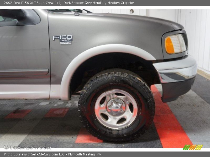 Dark Shadow Grey Metallic / Medium Graphite 2002 Ford F150 XLT SuperCrew 4x4