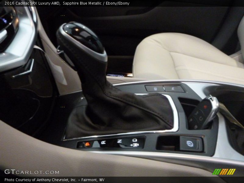 Sapphire Blue Metallic / Ebony/Ebony 2016 Cadillac SRX Luxury AWD