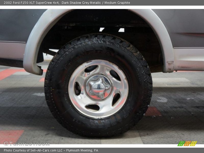 Dark Shadow Grey Metallic / Medium Graphite 2002 Ford F150 XLT SuperCrew 4x4