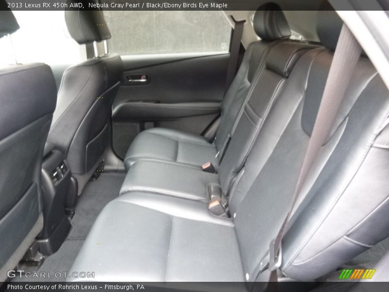 Nebula Gray Pearl / Black/Ebony Birds Eye Maple 2013 Lexus RX 450h AWD