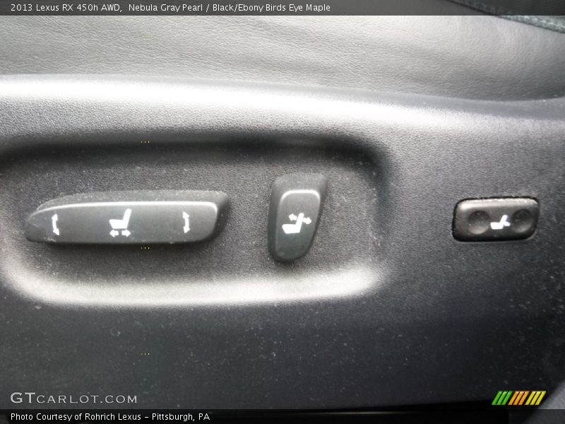 Nebula Gray Pearl / Black/Ebony Birds Eye Maple 2013 Lexus RX 450h AWD