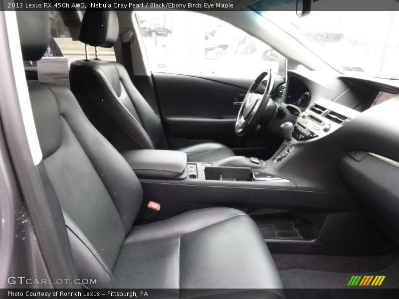 Nebula Gray Pearl / Black/Ebony Birds Eye Maple 2013 Lexus RX 450h AWD