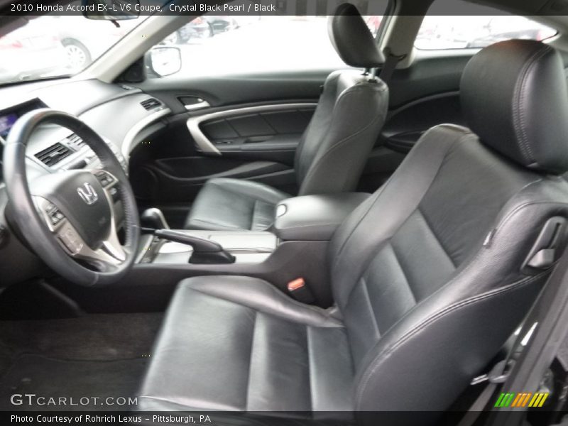 Crystal Black Pearl / Black 2010 Honda Accord EX-L V6 Coupe