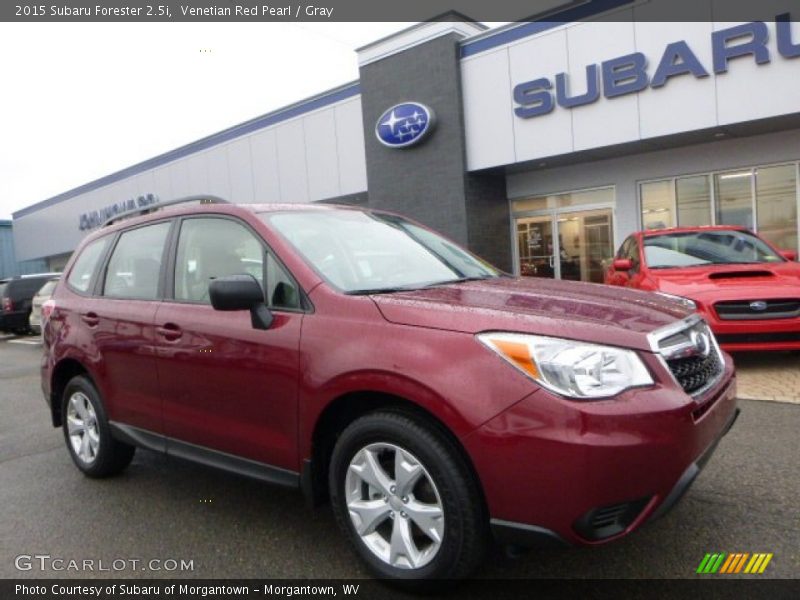 Venetian Red Pearl / Gray 2015 Subaru Forester 2.5i