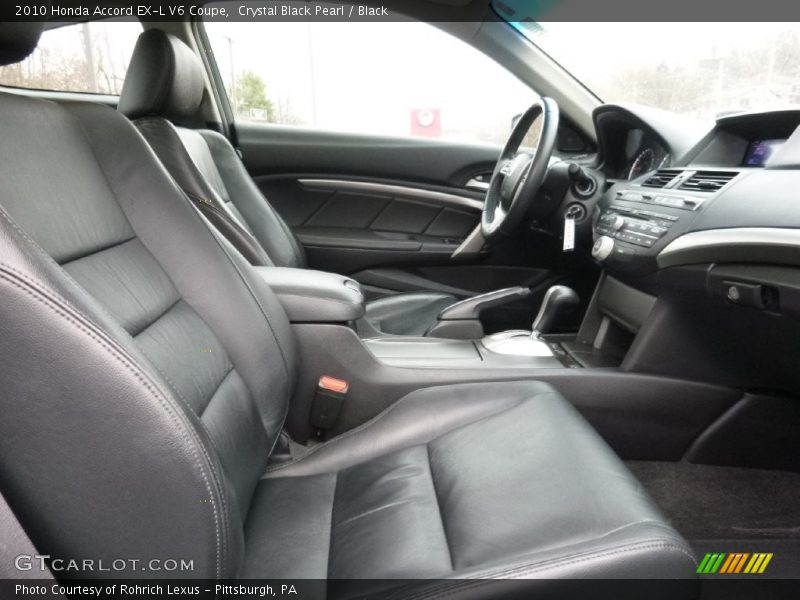 Crystal Black Pearl / Black 2010 Honda Accord EX-L V6 Coupe
