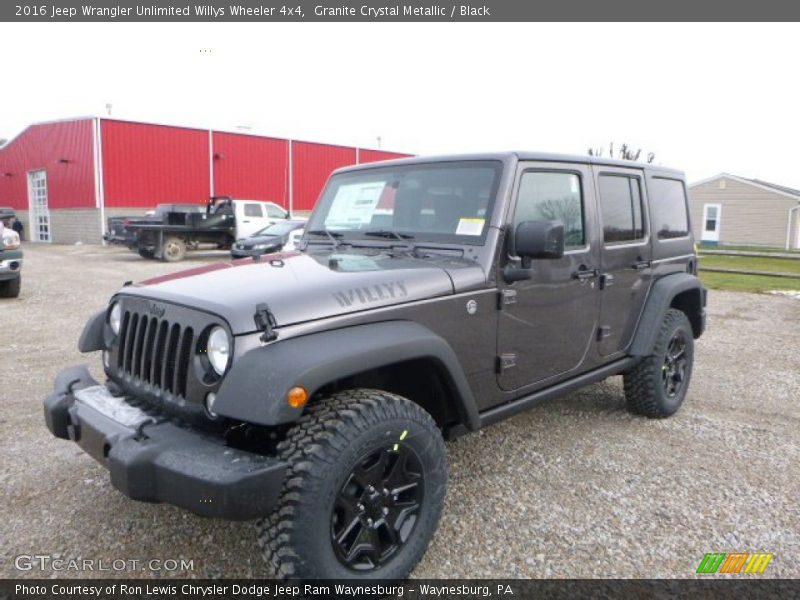 Front 3/4 View of 2016 Wrangler Unlimited Willys Wheeler 4x4