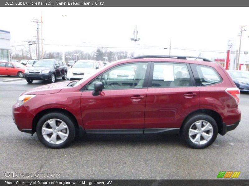 Venetian Red Pearl / Gray 2015 Subaru Forester 2.5i