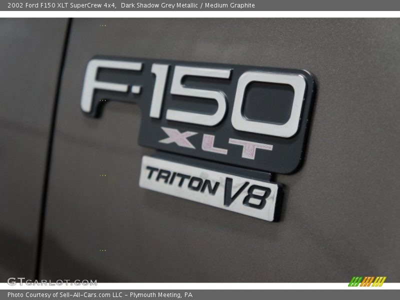 Dark Shadow Grey Metallic / Medium Graphite 2002 Ford F150 XLT SuperCrew 4x4