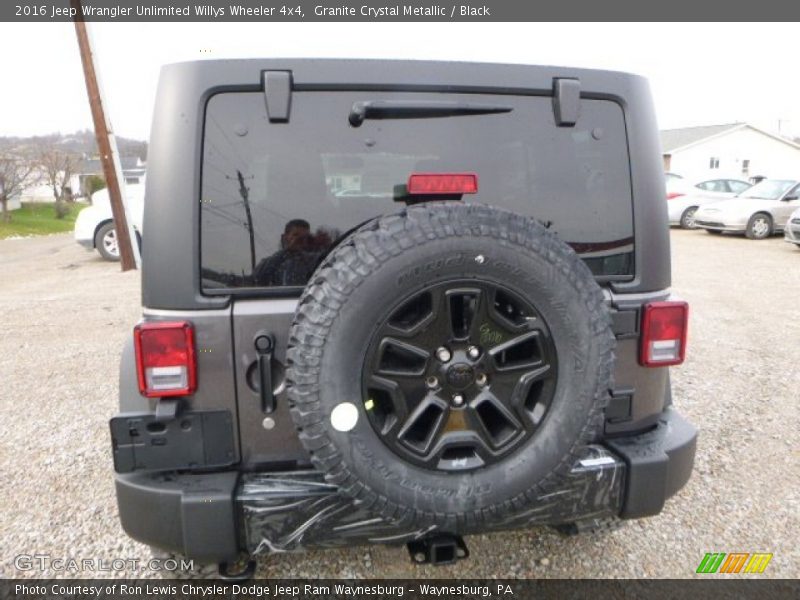 Granite Crystal Metallic / Black 2016 Jeep Wrangler Unlimited Willys Wheeler 4x4