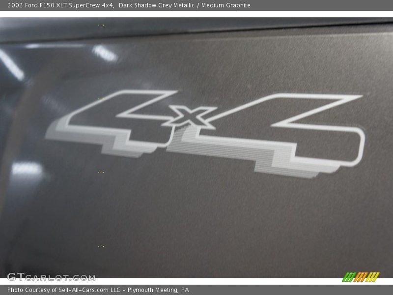 Dark Shadow Grey Metallic / Medium Graphite 2002 Ford F150 XLT SuperCrew 4x4
