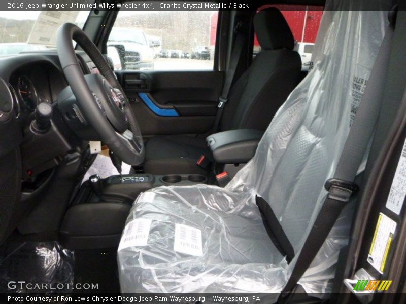 Granite Crystal Metallic / Black 2016 Jeep Wrangler Unlimited Willys Wheeler 4x4