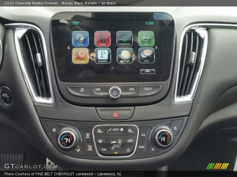 Mosaic Black Metallic / Jet Black 2016 Chevrolet Malibu Premier