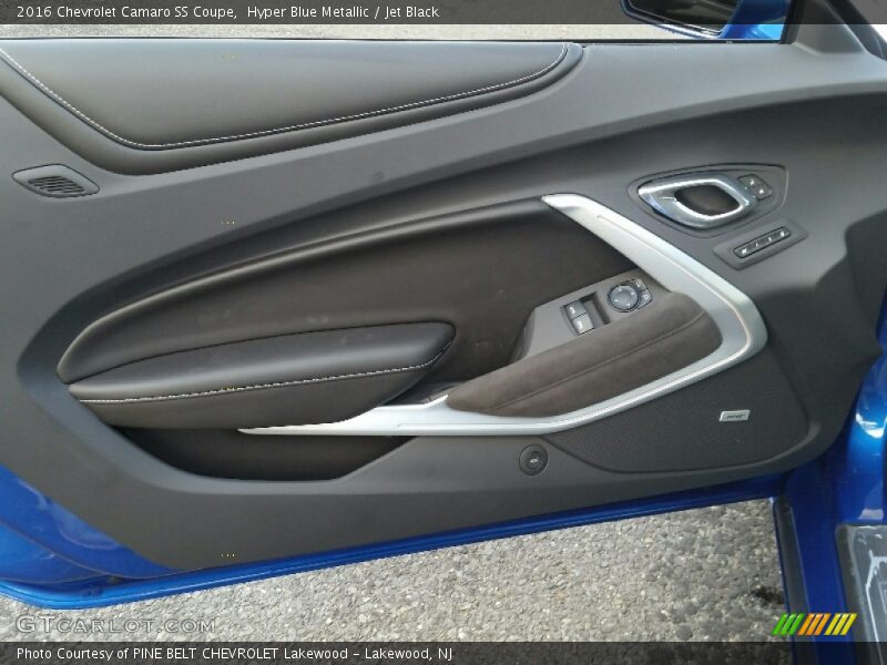 Hyper Blue Metallic / Jet Black 2016 Chevrolet Camaro SS Coupe