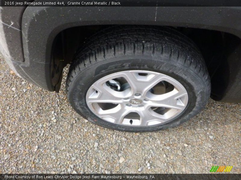 Granite Crystal Metallic / Black 2016 Jeep Renegade Limited 4x4