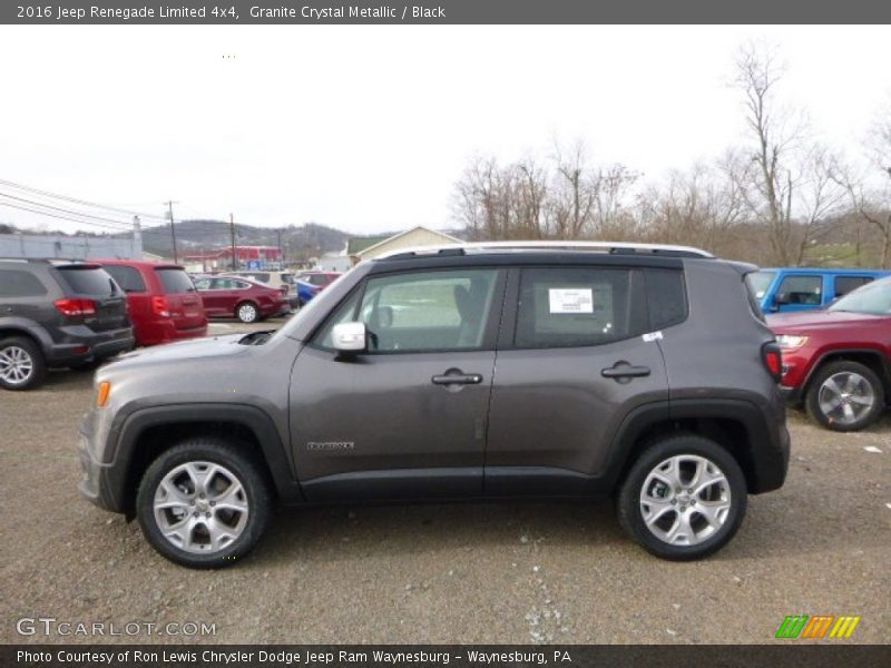 Granite Crystal Metallic / Black 2016 Jeep Renegade Limited 4x4