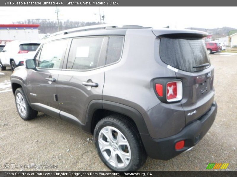 Granite Crystal Metallic / Black 2016 Jeep Renegade Limited 4x4
