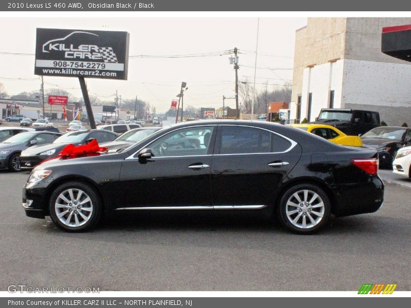 Obsidian Black / Black 2010 Lexus LS 460 AWD