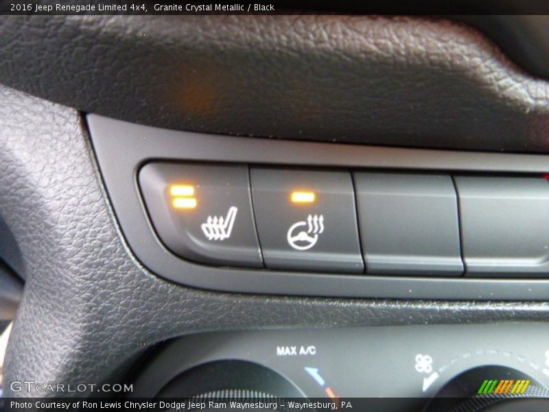 Granite Crystal Metallic / Black 2016 Jeep Renegade Limited 4x4