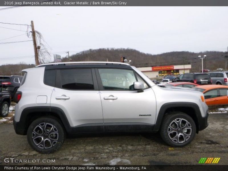 Glacier Metallic / Bark Brown/Ski Grey 2016 Jeep Renegade Limited 4x4