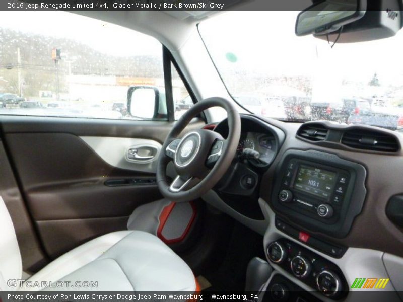 Glacier Metallic / Bark Brown/Ski Grey 2016 Jeep Renegade Limited 4x4