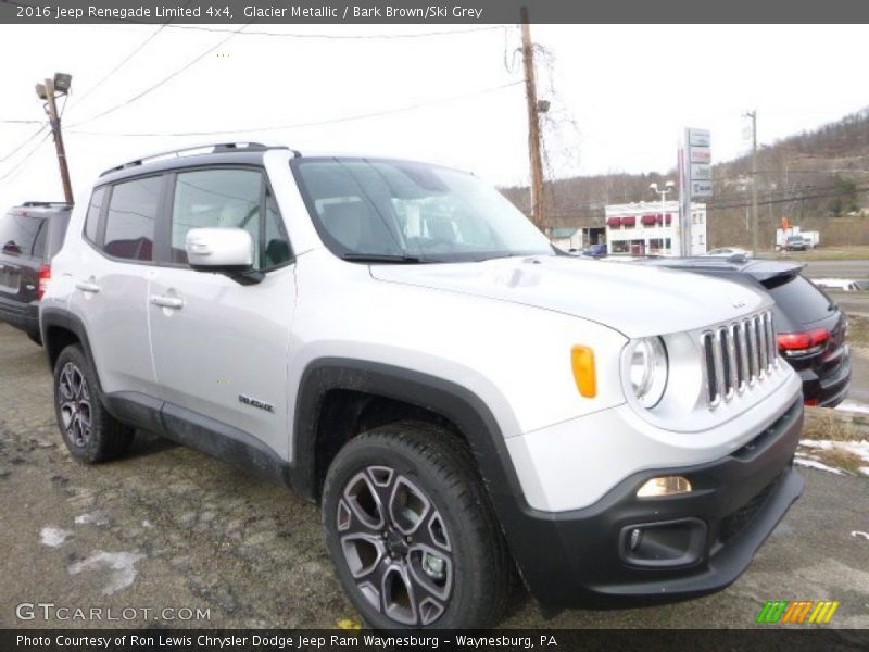 Glacier Metallic / Bark Brown/Ski Grey 2016 Jeep Renegade Limited 4x4