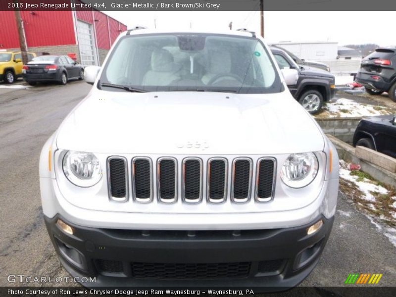 Glacier Metallic / Bark Brown/Ski Grey 2016 Jeep Renegade Limited 4x4