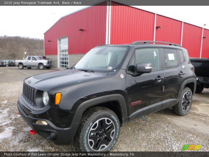 Black / Black 2016 Jeep Renegade Trailhawk 4x4