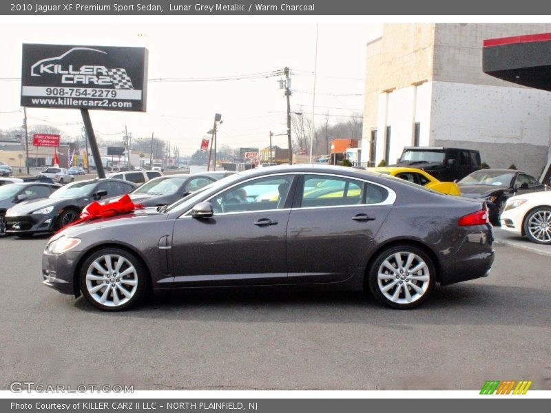 Lunar Grey Metallic / Warm Charcoal 2010 Jaguar XF Premium Sport Sedan