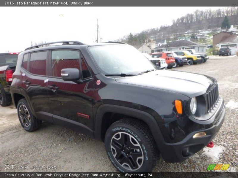 Black / Black 2016 Jeep Renegade Trailhawk 4x4