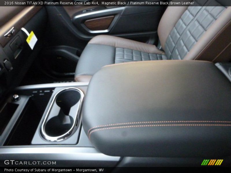  2016 TITAN XD Platinum Reserve Crew Cab 4x4 Platinum Reserve Black/Brown Leather Interior