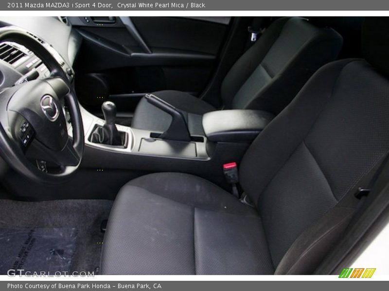 Crystal White Pearl Mica / Black 2011 Mazda MAZDA3 i Sport 4 Door
