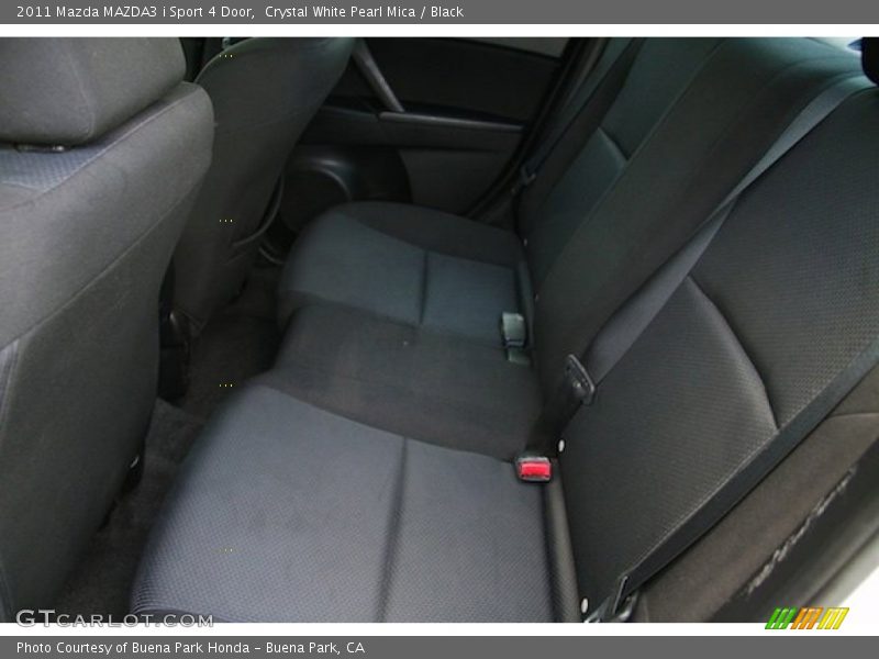 Crystal White Pearl Mica / Black 2011 Mazda MAZDA3 i Sport 4 Door