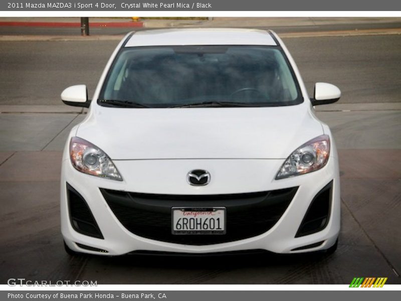 Crystal White Pearl Mica / Black 2011 Mazda MAZDA3 i Sport 4 Door