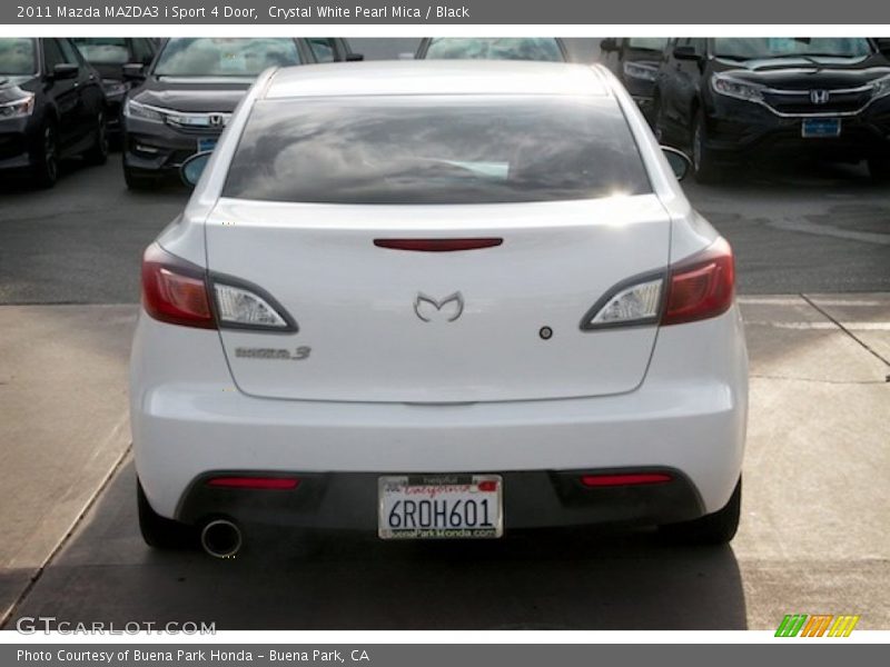 Crystal White Pearl Mica / Black 2011 Mazda MAZDA3 i Sport 4 Door