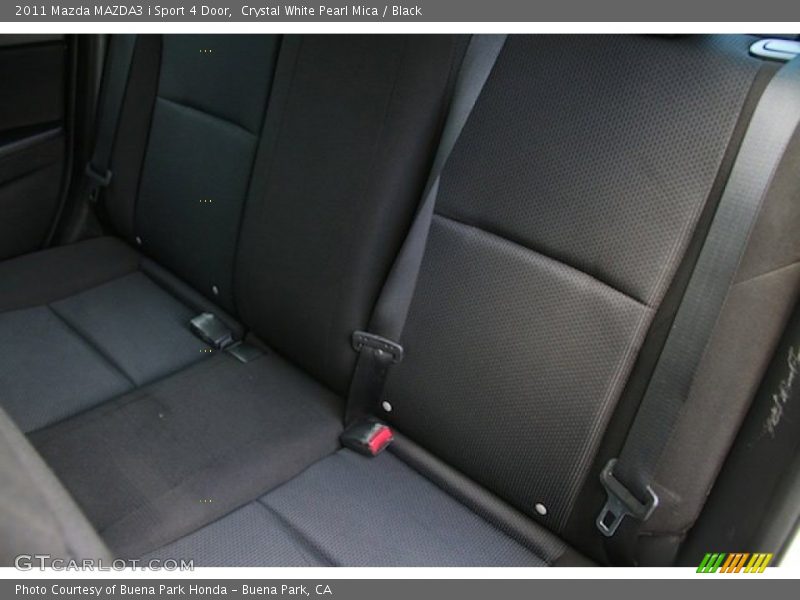 Crystal White Pearl Mica / Black 2011 Mazda MAZDA3 i Sport 4 Door