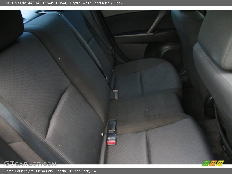 Crystal White Pearl Mica / Black 2011 Mazda MAZDA3 i Sport 4 Door