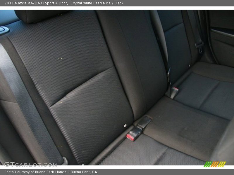 Crystal White Pearl Mica / Black 2011 Mazda MAZDA3 i Sport 4 Door