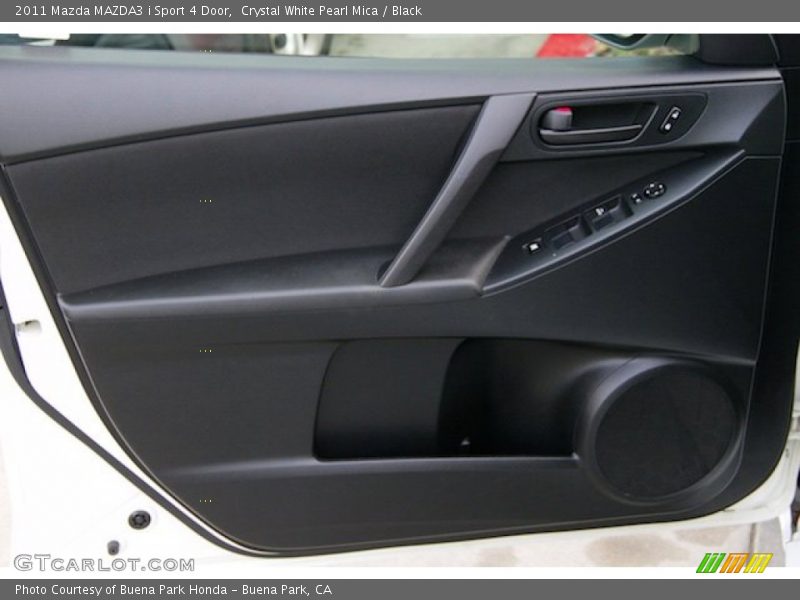 Crystal White Pearl Mica / Black 2011 Mazda MAZDA3 i Sport 4 Door
